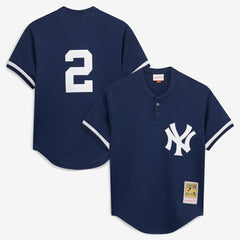 Derek Jeter New York Yankees Mitchell & Ness Authentic Batting Practice Jersey - Navy Jerseys