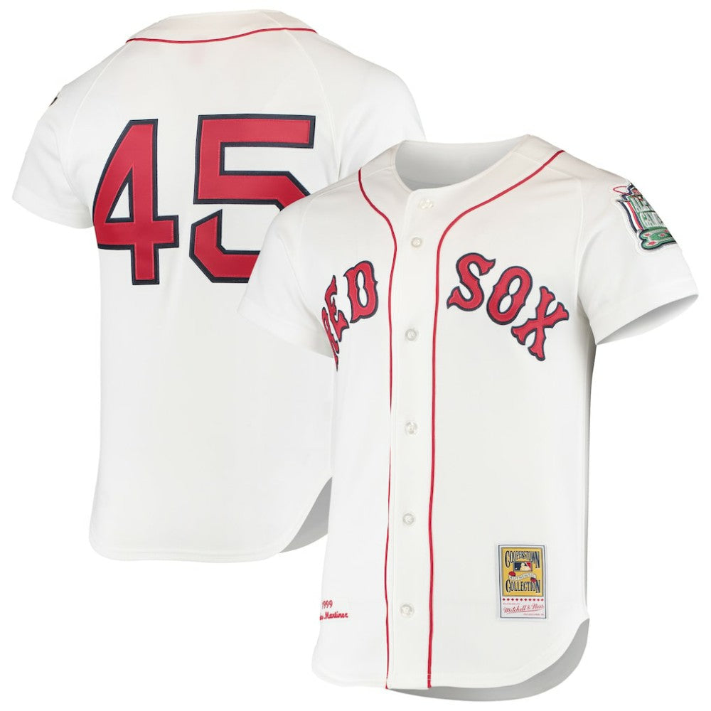 Pedro Martinez Boston Red Sox Mitchell & Ness 1999 Cooperstown Collection Home Authentic Jersey - White Jerseys