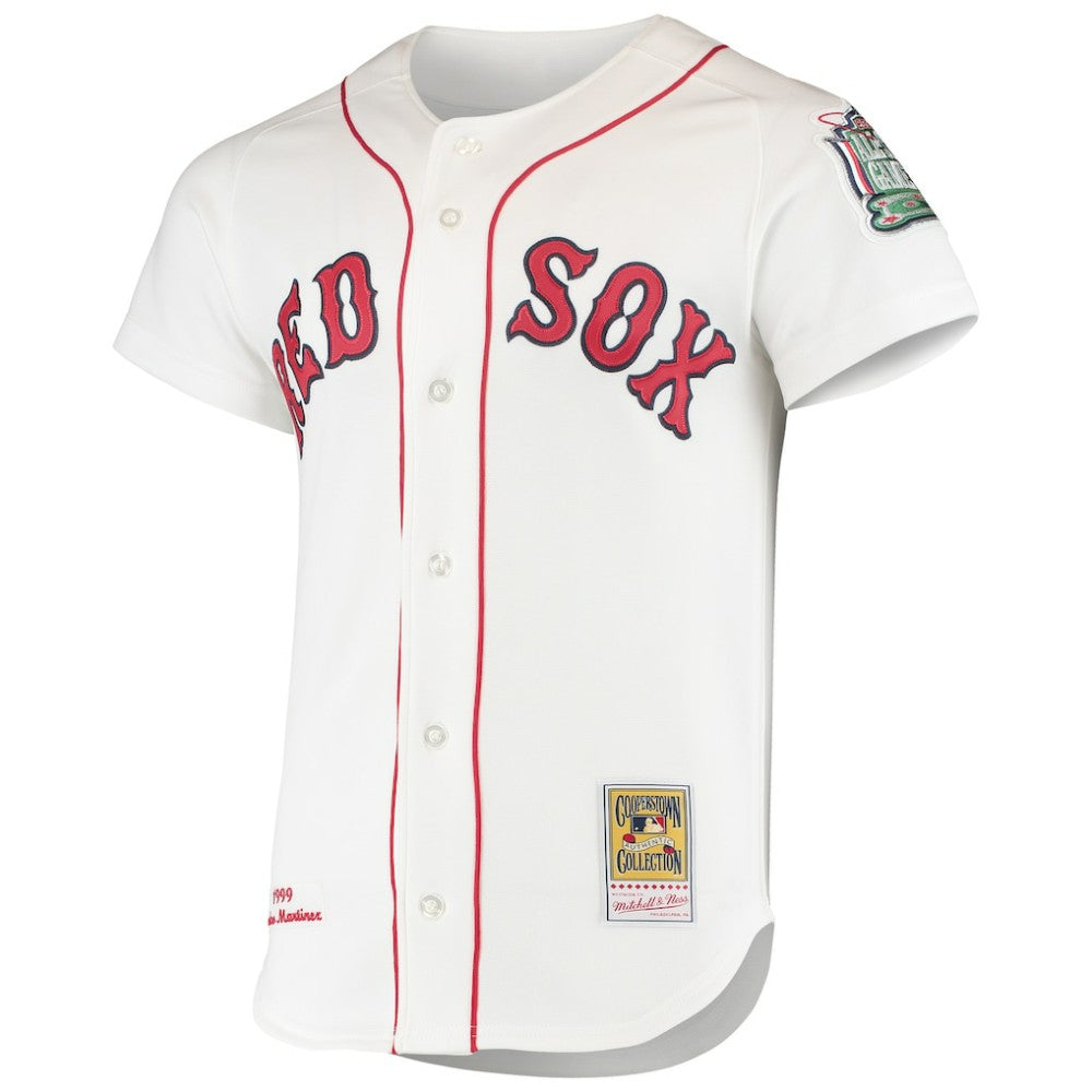 Pedro Martinez Boston Red Sox Mitchell & Ness 1999 Cooperstown Collection Home Authentic Jersey - White Jerseys