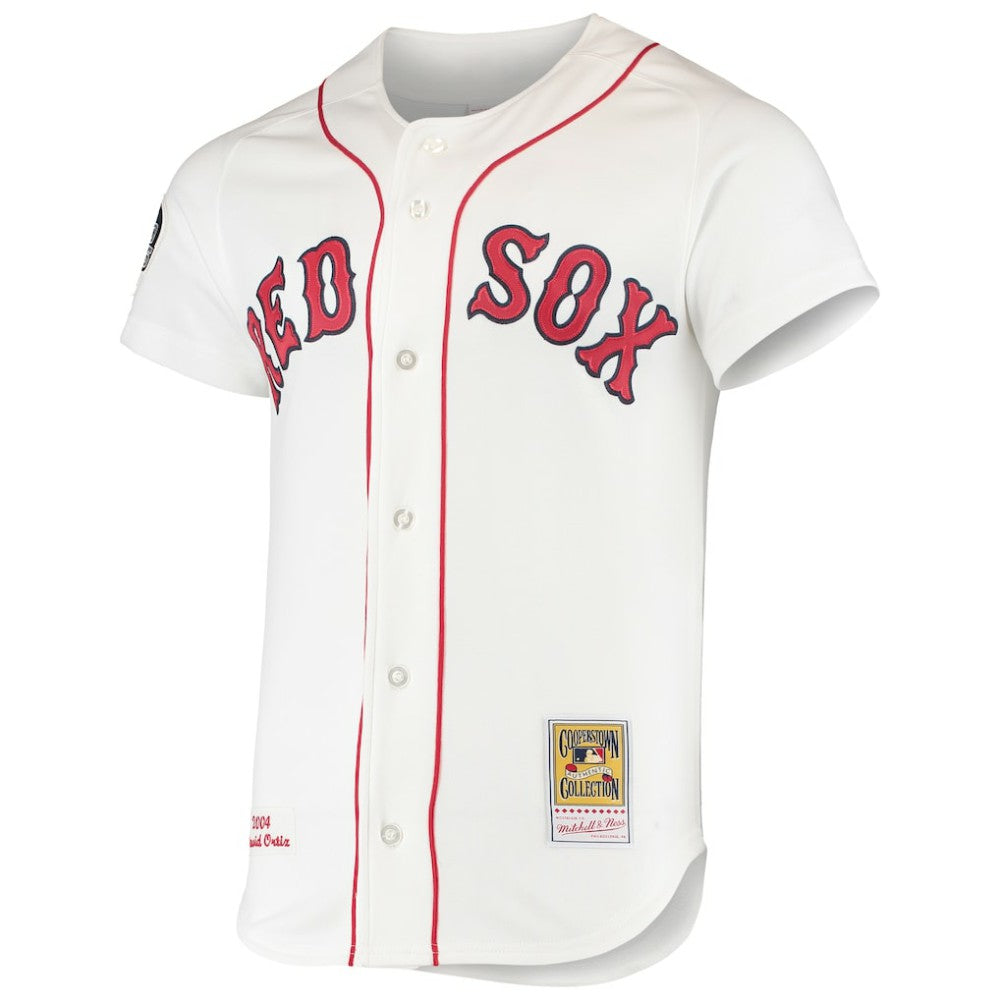 David Ortiz Boston Red Sox Mitchell & Ness 2004 Cooperstown Collection Home Authentic Jersey - White Jerseys