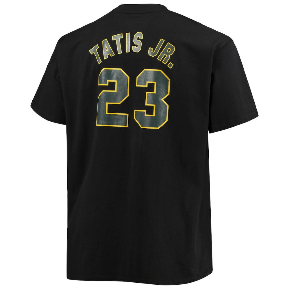 Fernando Tatis Jr. San Diego Padres Fanatics Big & Tall Wordmark Name & Number T-Shirt - Black T-shirts