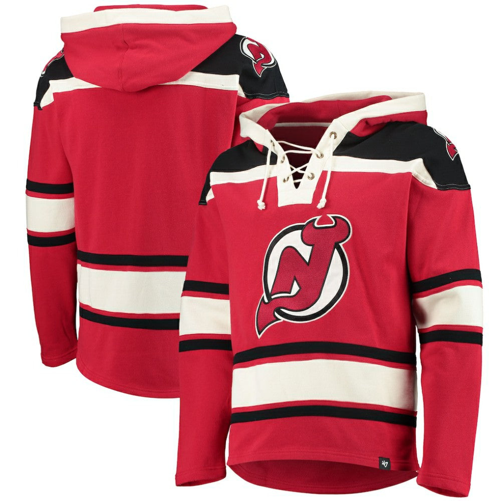 New Jersey Devils '47 Superior Lacer Hoodie - Red | US 4171419