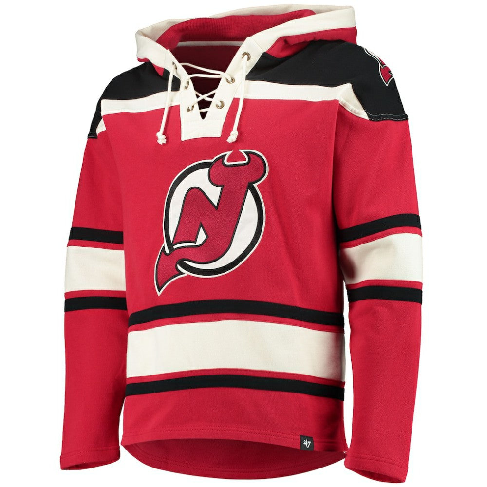 New Jersey Devils '47 Superior Lacer Hoodie - Red | US 4171419