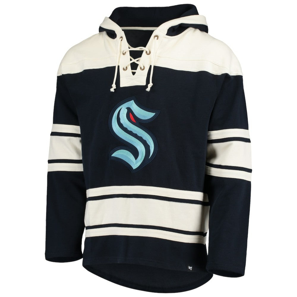 Seattle Kraken '47 Superior Lacer Hoodie - Navy | US 4171456