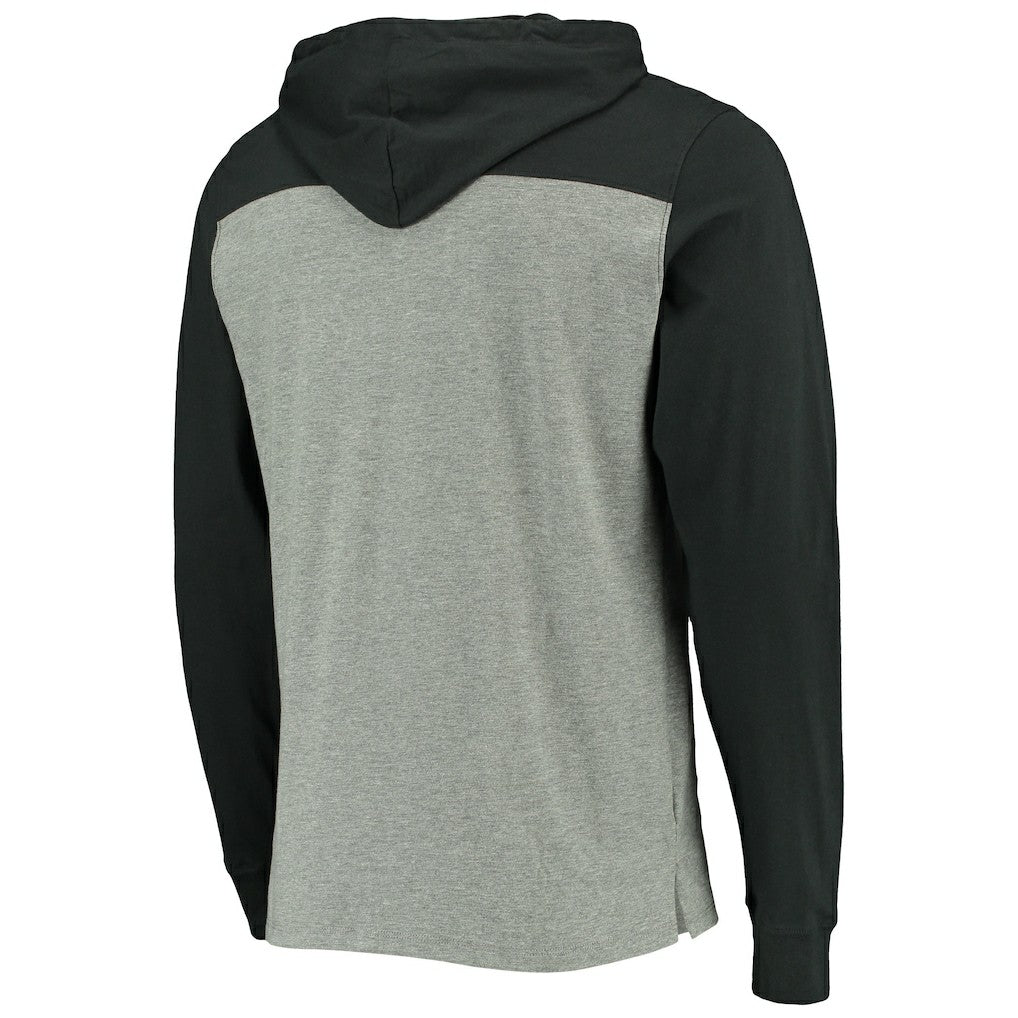 Pittsburgh Steelers '47 Franklin Wooster Throwback Long Sleeve Hoodie T-Shirt - Heathered Gray Hoodies