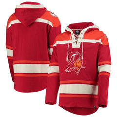 Tampa Bay Buccaneers '47 Throwback Lacer Pullover Hoodie - Red Hoodies