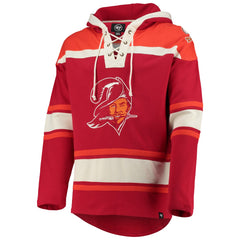 Tampa Bay Buccaneers '47 Throwback Lacer Pullover Hoodie - Red Hoodies