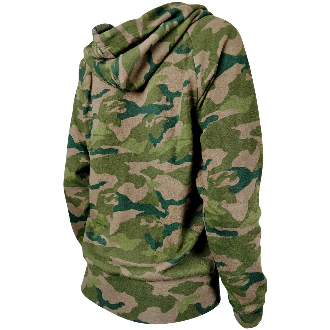 Tampa Bay Buccaneers New Era Women's Raglan Full-Zip Hoodie - Camo Hoodies