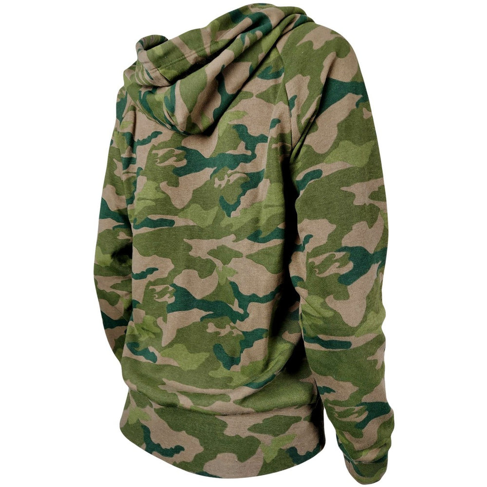 Tampa Bay Buccaneers New Era Women's Raglan Full-Zip Hoodie - Camo Hoodies