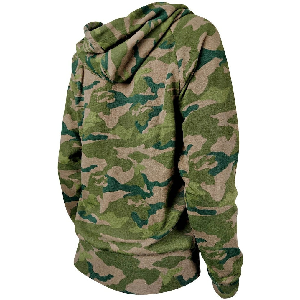 Indianapolis Colts New Era Women's Raglan Full-Zip Hoodie - Camo Hoodies