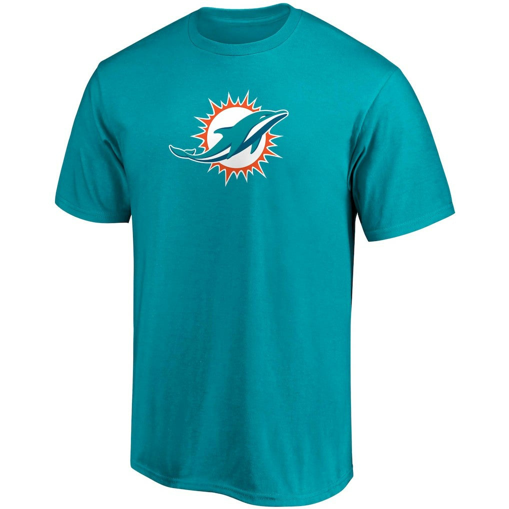 Tua Tagovailoa Miami Dolphins Player Icon Name & Number T-Shirt - Aqua T-shirts