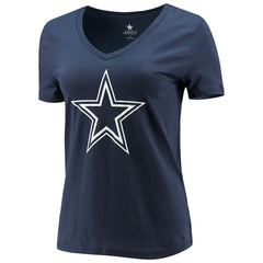 CeeDee Lamb Dallas Cowboys Women's Player Icon Name & Number V-Neck T-Shirt - Navy T-shirts