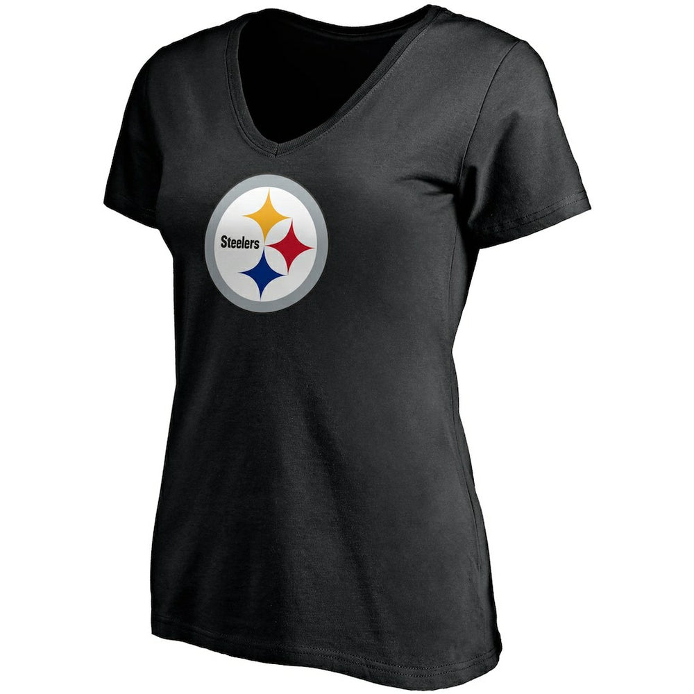 T.J. Watt Pittsburgh Steelers Women's Player Icon Name & Number V-Neck T-Shirt - Black T-shirts