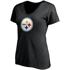 T.J. Watt Pittsburgh Steelers Women's Player Icon Name & Number V-Neck T-Shirt - Black T-shirts
