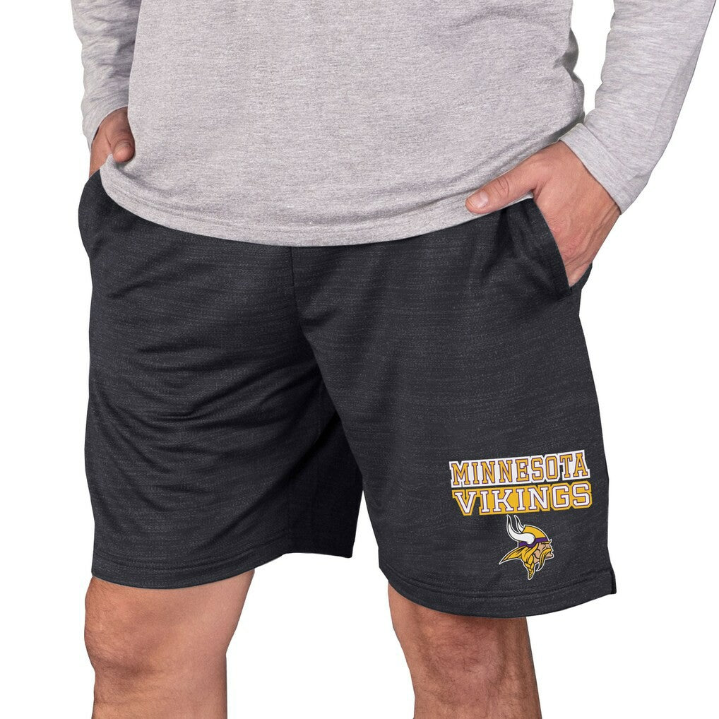 Minnesota Vikings Concepts Sport Bullseye Knit Jam Shorts - Charcoal Shorts