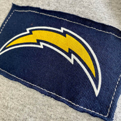 Los Angeles Chargers Refried Apparel Sustainable Angle Long Sleeve T-Shirt - Gray T-shirts