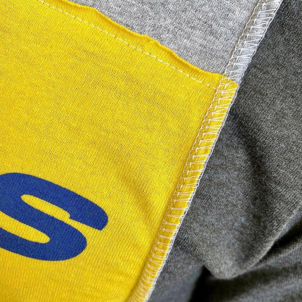 Los Angeles Rams Refried Apparel Sustainable Split T-Shirt - Heather Gray T-shirts