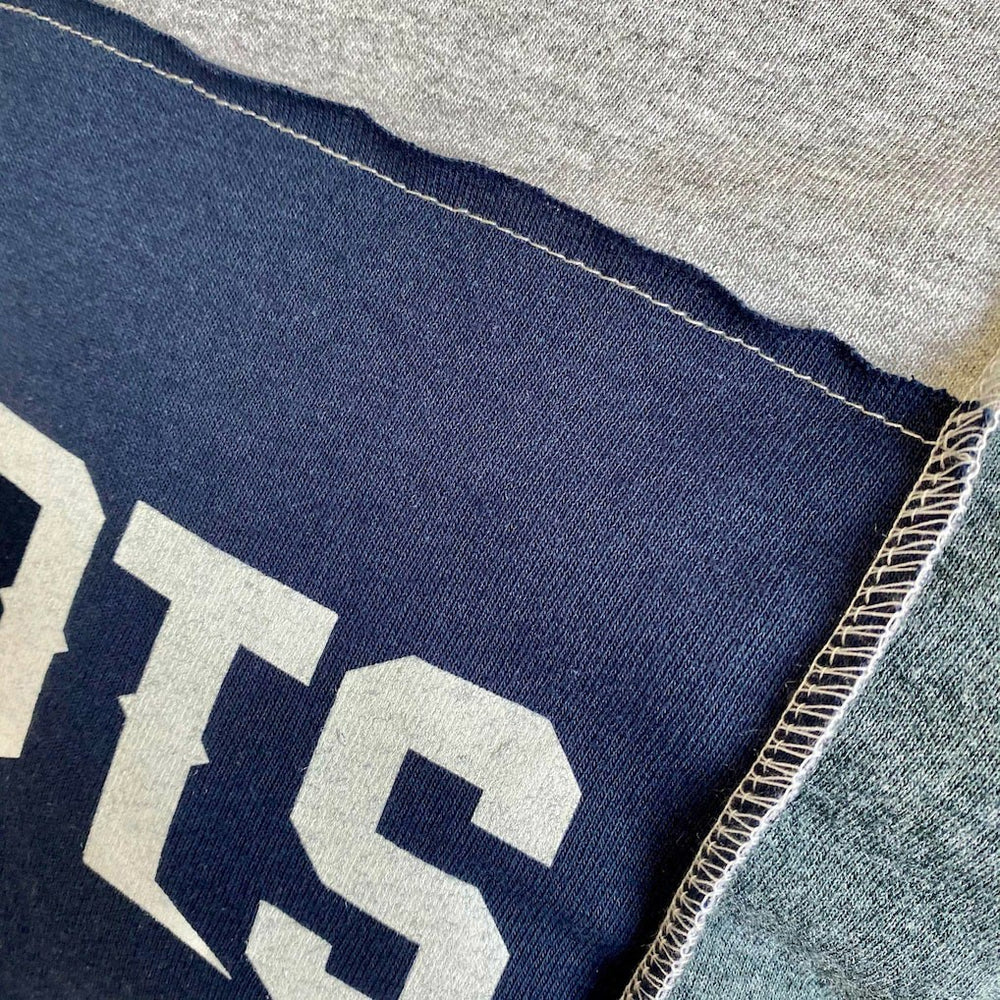 New England Patriots Refried Apparel Sustainable Split T-Shirt - Heather Gray T-shirts