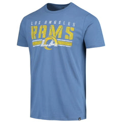 Los Angeles Rams '47 Stripe Thru Franklin T-Shirt - Heathered Royal T-shirts