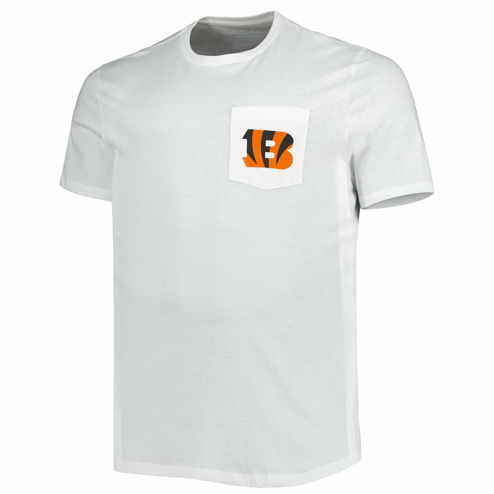 Cincinnati Bengals Vineyard Vines Big & Tall Helmet T-Shirt - White T-shirts