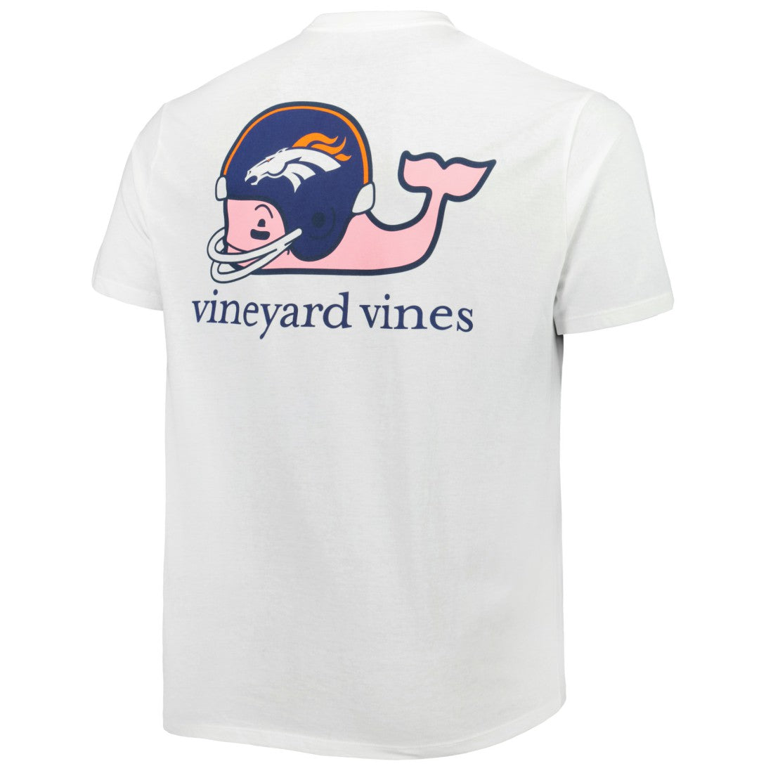 Denver Broncos Vineyard Vines Big & Tall Helmet T-Shirt - White T-shirts