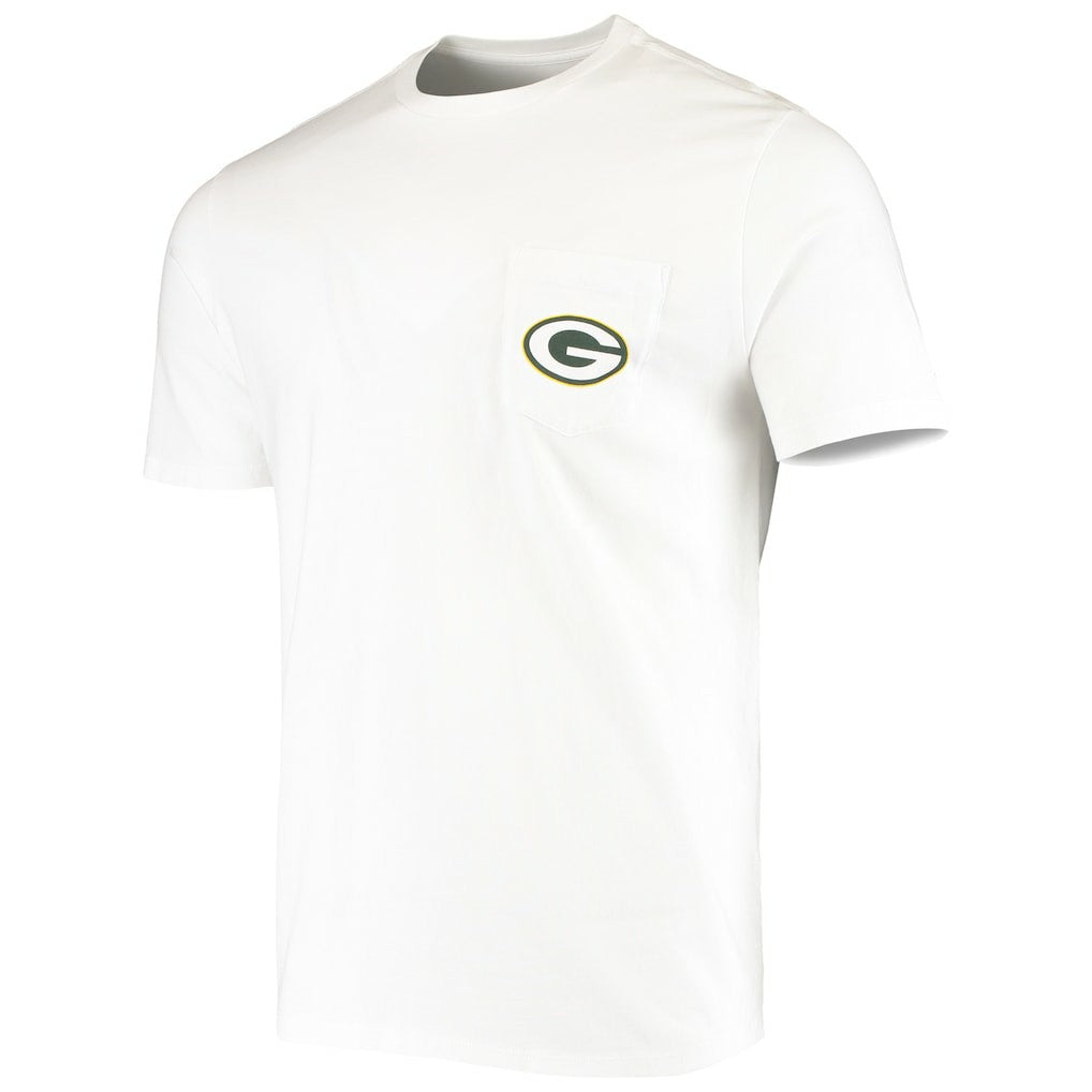 Green Bay Packers Vineyard Vines Big & Tall Helmet T-Shirt - White T-shirts