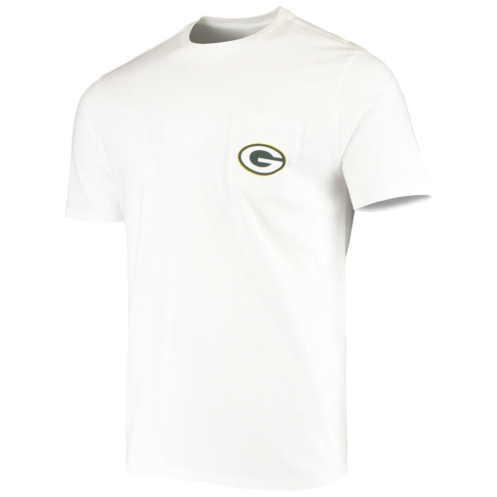 Green Bay Packers Vineyard Vines Big & Tall Helmet T-Shirt - White T-shirts
