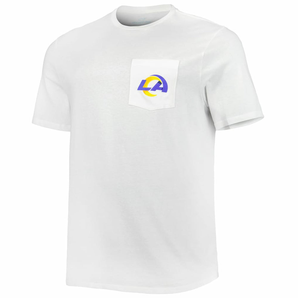 Los Angeles Rams Vineyard Vines Big & Tall Helmet T-Shirt - White T-shirts