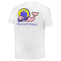 Los Angeles Rams Vineyard Vines Big & Tall Helmet T-Shirt - White T-shirts
