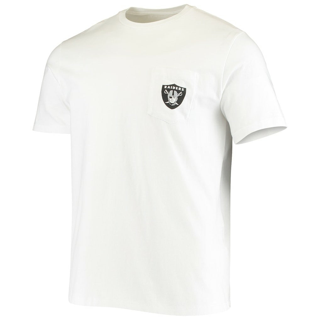 Las Vegas Raiders Vineyard Vines Big & Tall Helmet T-Shirt - White T-shirts