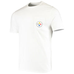 Pittsburgh Steelers Vineyard Vines Big & Tall Helmet T-Shirt - White T-shirts
