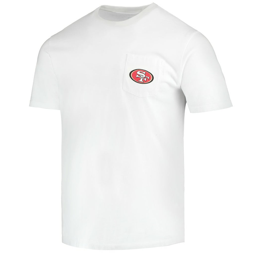 San Francisco 49ers Vineyard Vines Big & Tall Helmet T-Shirt - White T-shirts