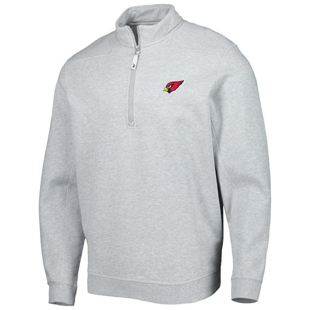Arizona Cardinals Vineyard Vines Shep Shirt Quarter-Zip Sweatshirt - Heather Gray Sweatshirts