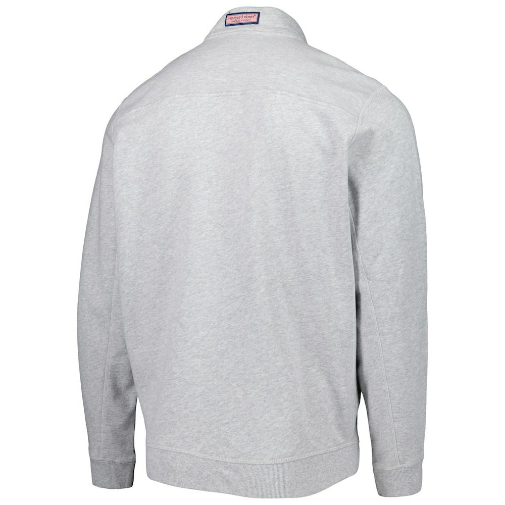 Arizona Cardinals Vineyard Vines Shep Shirt Quarter-Zip Sweatshirt - Heather Gray Sweatshirts