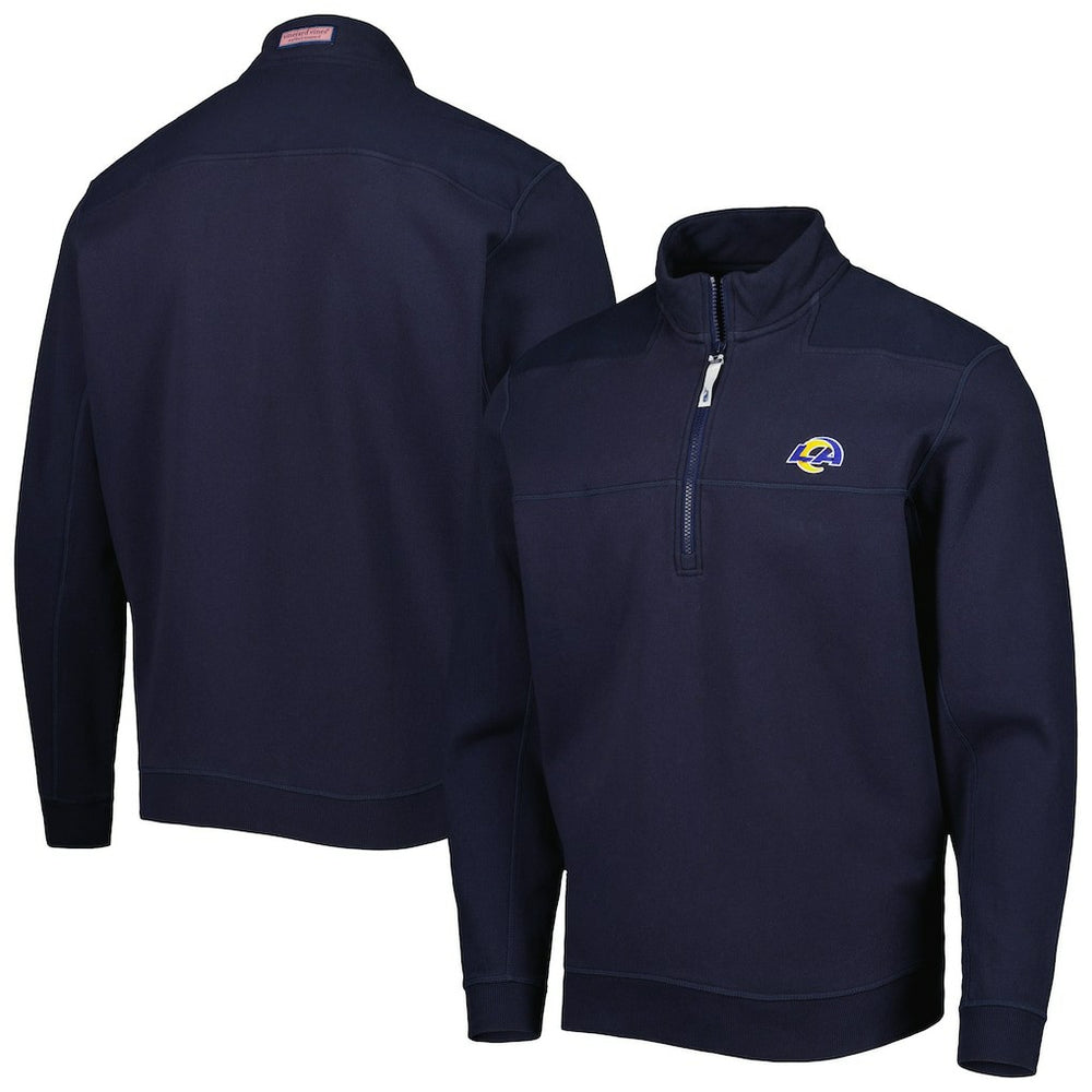 Los Angeles Rams Vineyard Vines Shep Shirt Quarter-Zip Sweatshirt - Navy Sweatshirts