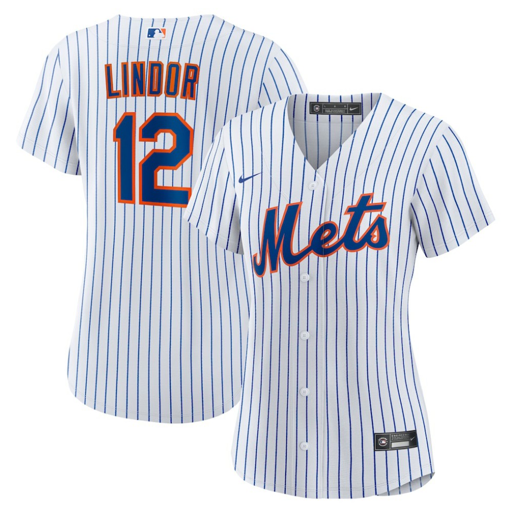 Francisco Lindor New York Mets Nike Women's Home Replica Player Jersey - White Jerseys