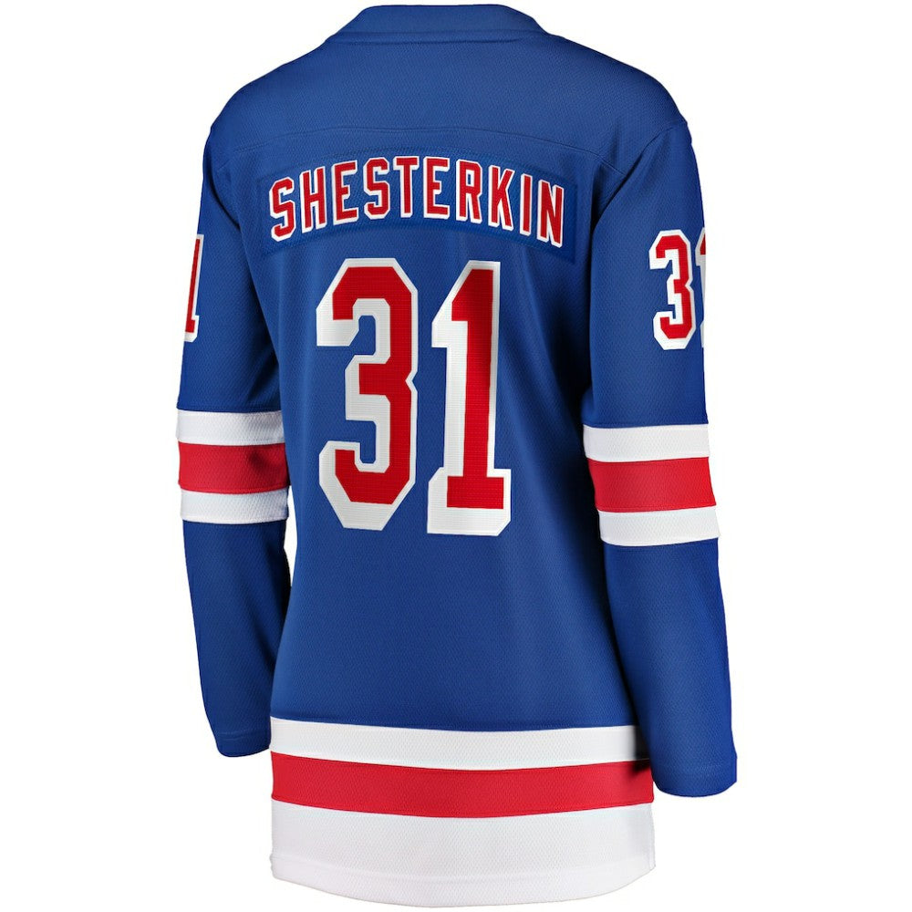 Igor Shesterkin New York Rangers Fanatics Women's Home Breakaway Jersey - Blue | US 4186573