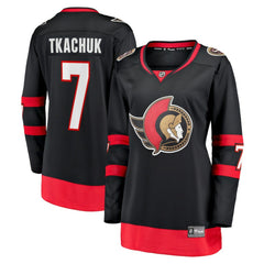 Brady Tkachuk Ottawa Senators Fanatics Women's Home Breakaway Jersey - Black | US 4186620