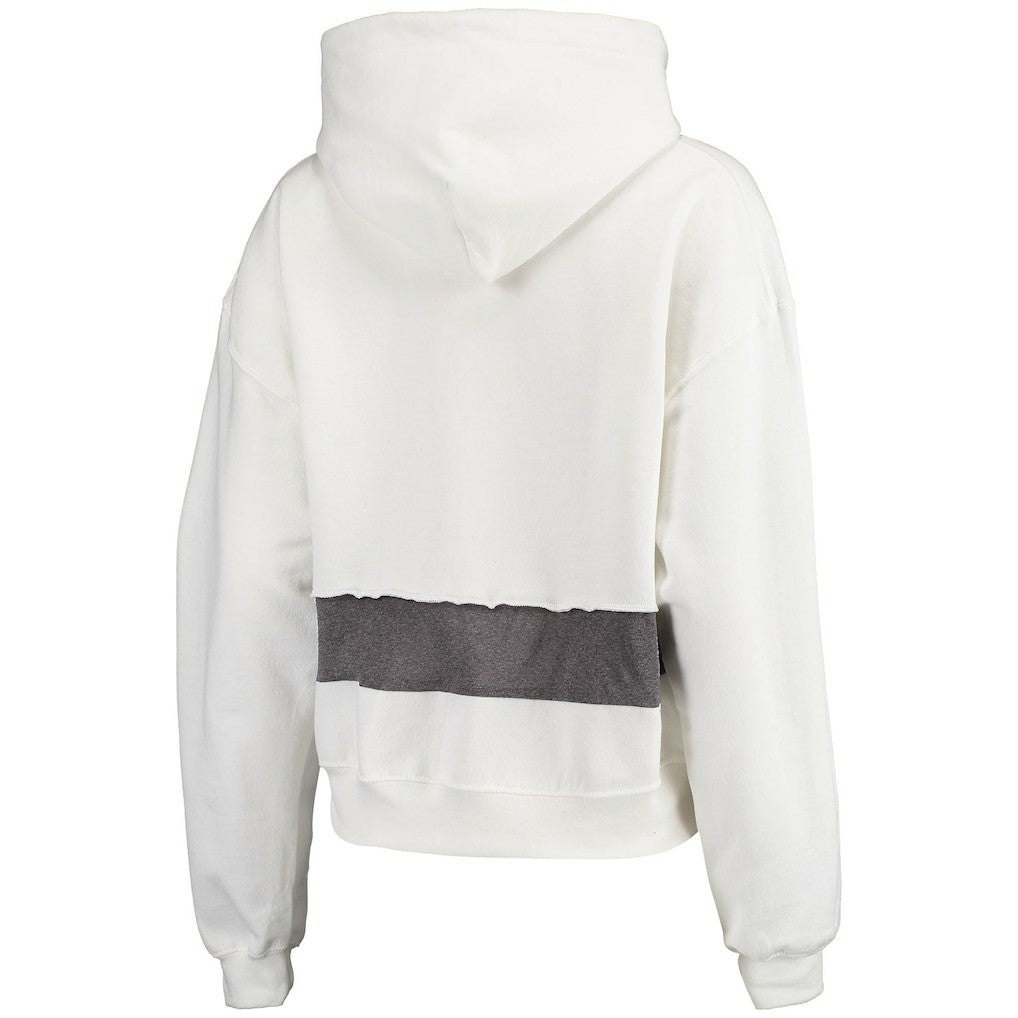 Arizona Cardinals Refried Apparel Women's Sustainable Crop Dolman Pullover Hoodie - White Hoodies