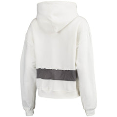 Arizona Cardinals Refried Apparel Women's Sustainable Crop Dolman Pullover Hoodie - White Hoodies