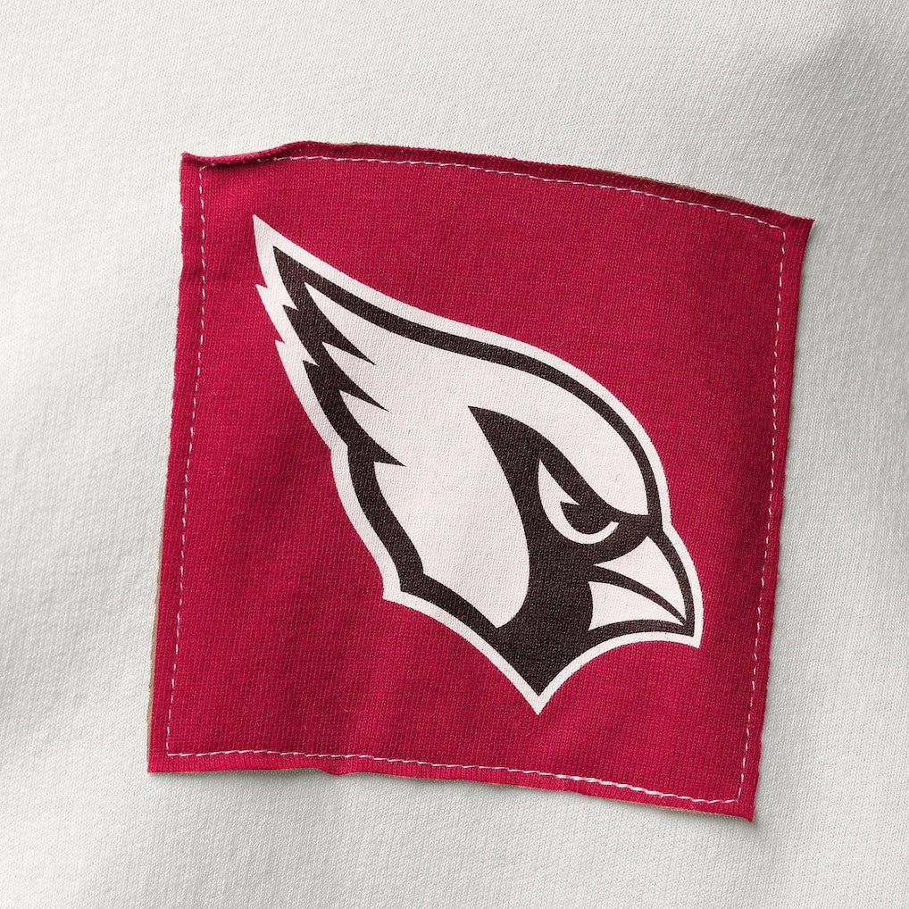 Arizona Cardinals Refried Apparel Women's Sustainable Crop Dolman Pullover Hoodie - White Hoodies