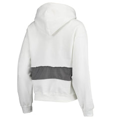 Los Angeles Rams Refried Apparel Women's Sustainable Crop Dolman Pullover Hoodie - White Hoodies