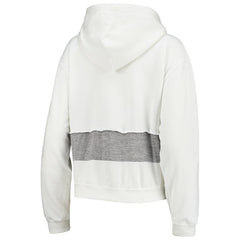 Miami Dolphins Refried Apparel Women's Sustainable Crop Dolman Pullover Hoodie - White Hoodies