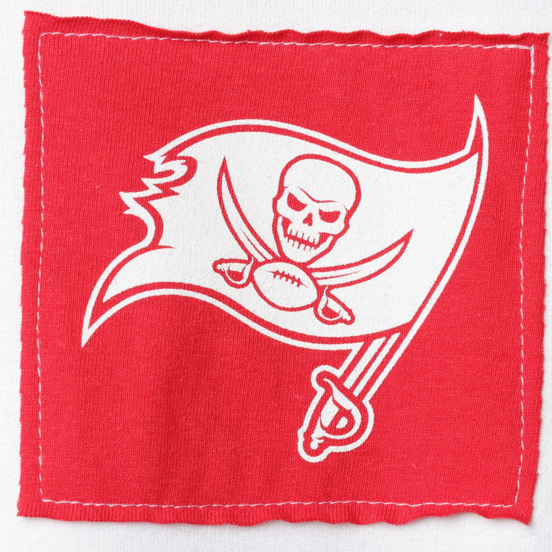 Tampa Bay Buccaneers Refried Apparel Women's Sustainable Crop Dolman Pullover Hoodie - White Hoodies