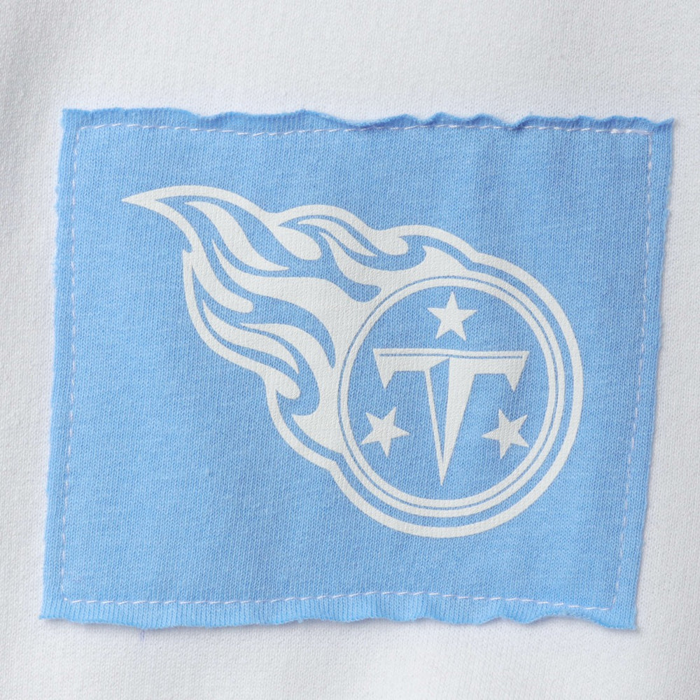 Tennessee Titans Refried Apparel Women's Sustainable Crop Dolman Pullover Hoodie - White Hoodies