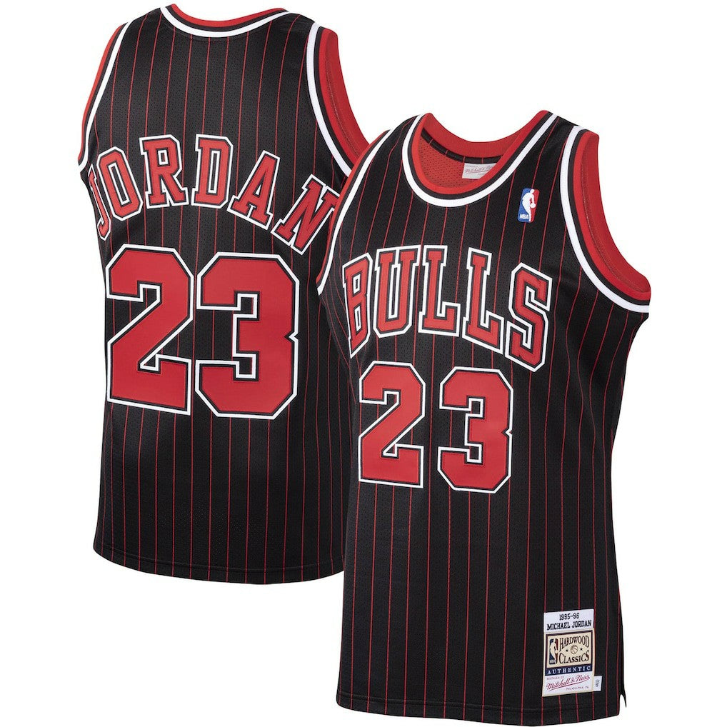 Michael Jordan Chicago Bulls 1995/96 Hardwood Classics Authentic Jersey Black - Mitchell & Ness