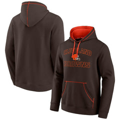 Cleveland Browns Tiebreaker Pullover Hoodie - Brown Hoodies