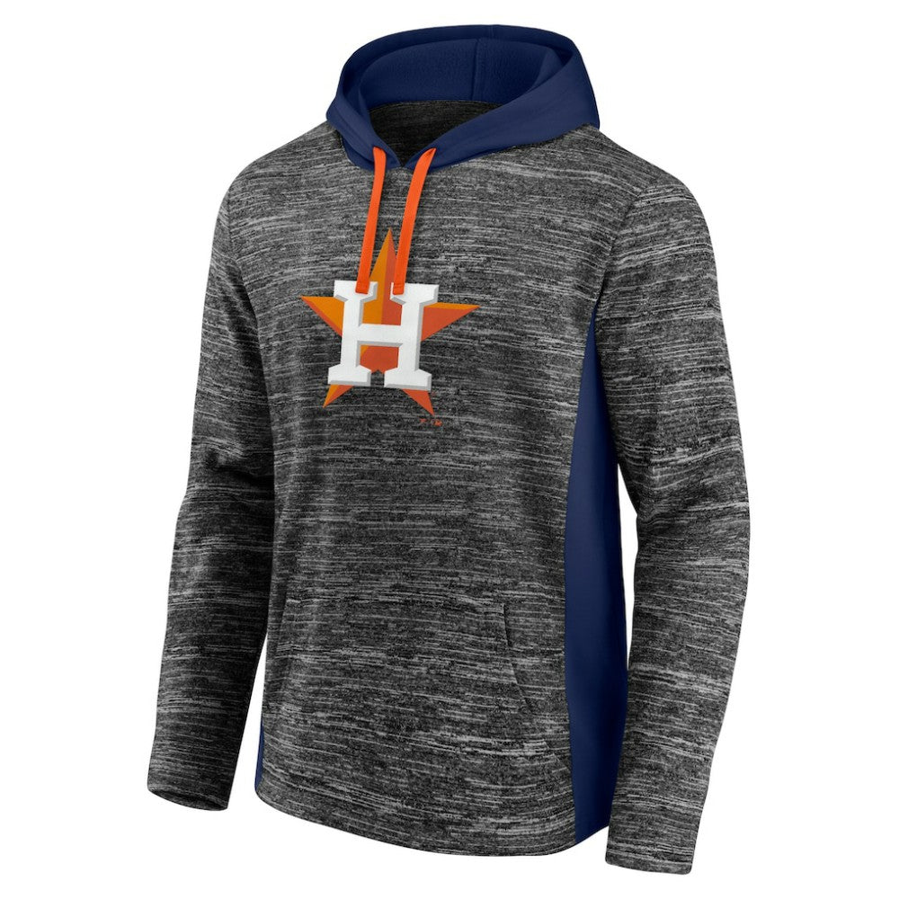 Houston Astros Fanatics Instant Replay Color Block Pullover Hoodie - Gray/Navy Hoodies