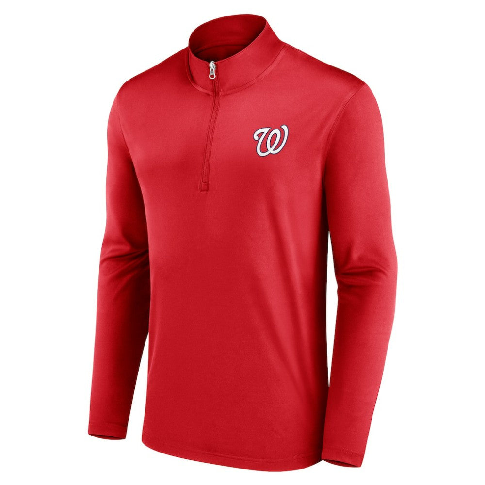 Washington Nationals Fanatics Underdog Mindset Quarter-Zip Top - Red Tops