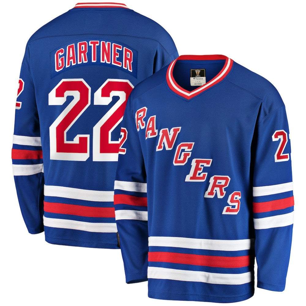 Mike Gartner New York Rangers Fanatics Premier Breakaway Retired Player Jersey - Blue | US 4193513
